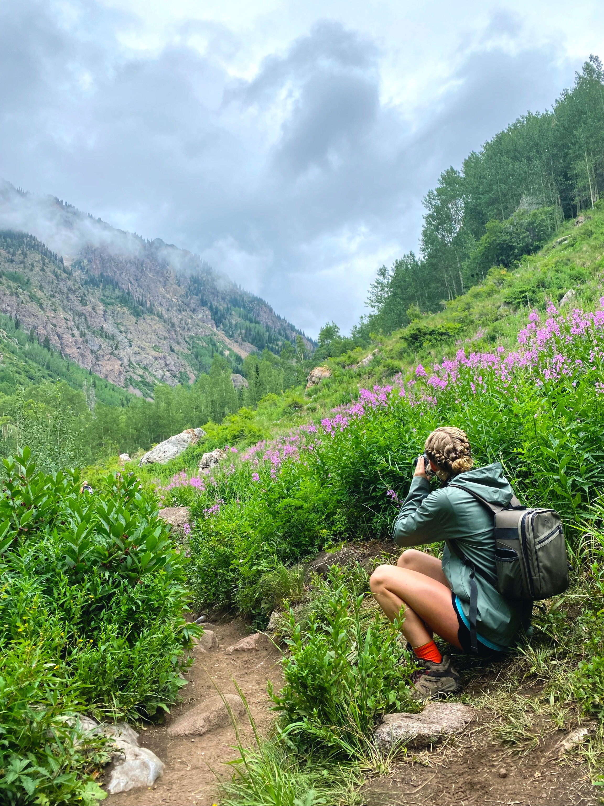 A hike on Booth Falls Trail in Vail, Colorado